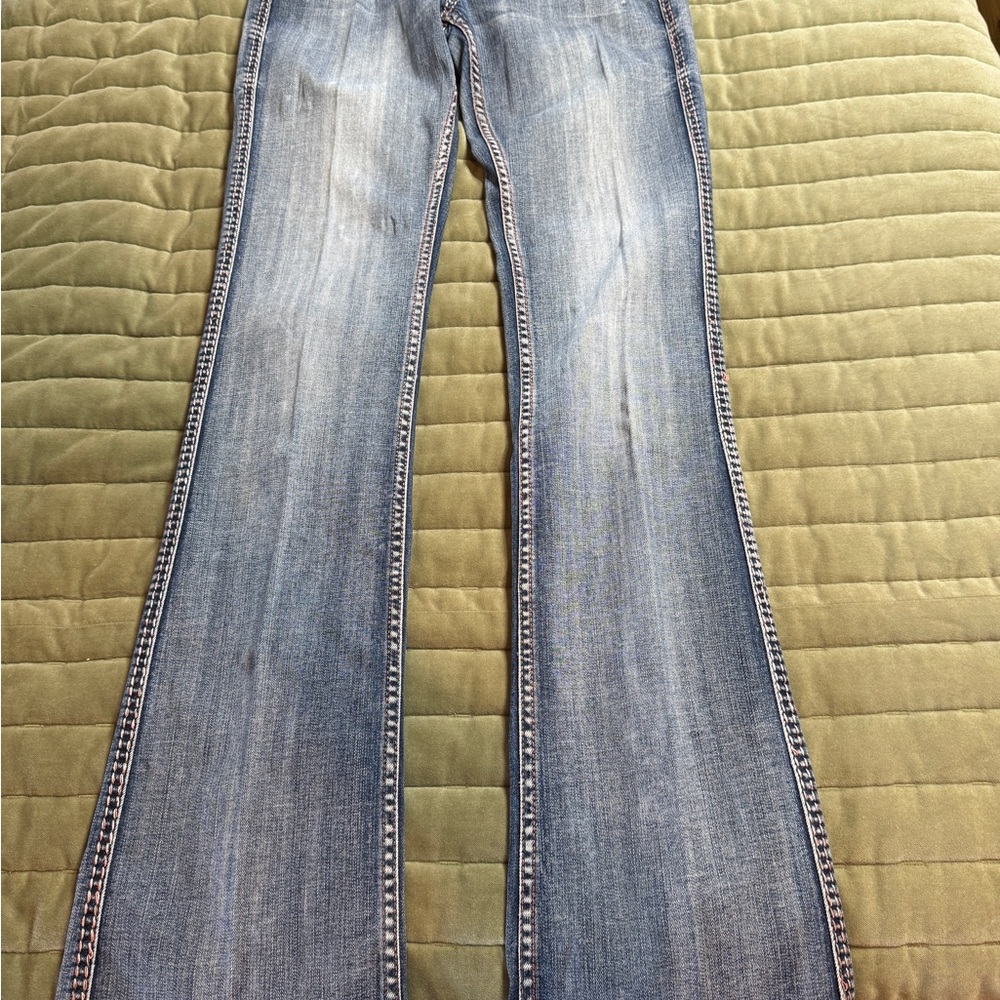 Cowgirl Tuff Light Blue Flare Jeans